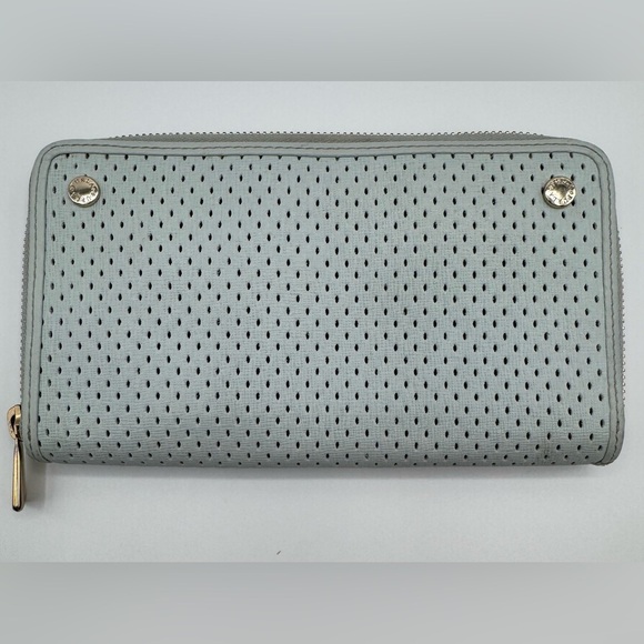 Furla Light Blue Perforated Wallet | Good Condition - Picture 1 of 10